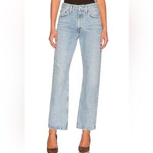 Agolde Mia Mid Rise Straight in Dimension